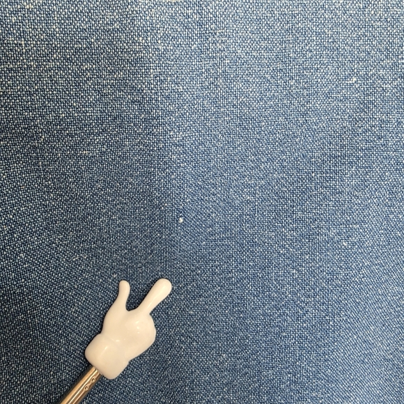 Perry Ellis Women's Blue Denim Chore Barn Jean Jacket Size Medium Square Pockets - Picture 10 of 15